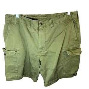 Polo Ralph Lauren Cargo Shorts Mens 38 Olive Relaxed Fit Cotton Multi Pocket